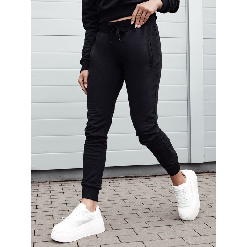 FashionStreet Dámské tepláky FITS černé UY2303