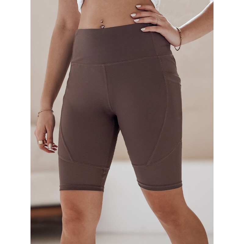 Dámské cyklistické šortky BIKELINE hnědé FashionStreet SY0419 113510867