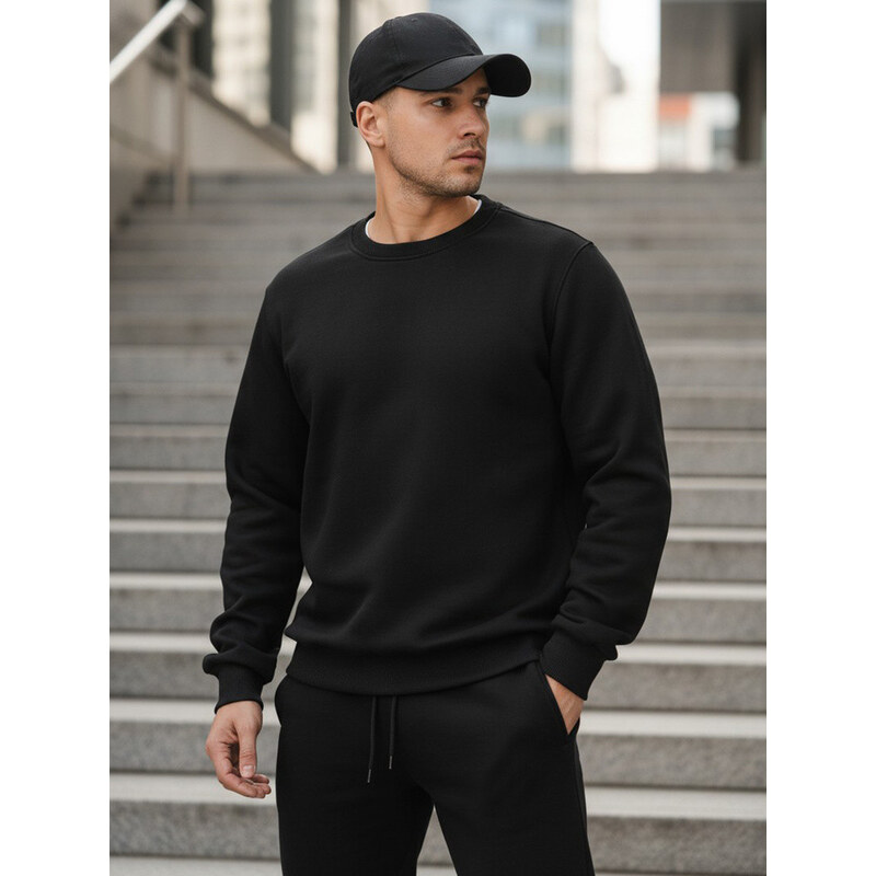 Pánská černá mikina FashionStreet BX5915