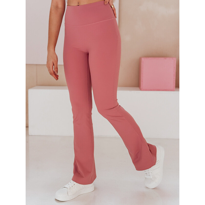 FARAFII dámské legíny do zvonu tmavě růžové FashionStreet UY2613 113510915
