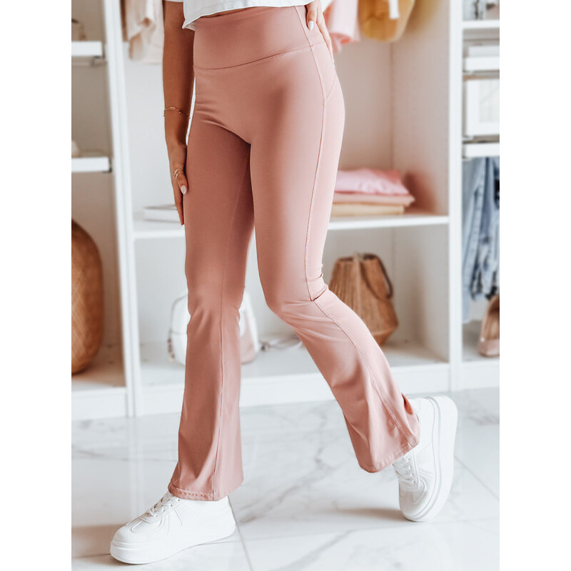 Dámské legíny do zvonu FARAFII růžové FashionStreet UY2616 113510916