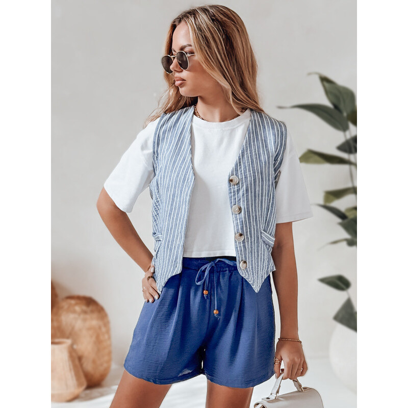 Dámské látkové šortky SUMMER TRIP blue FashionStreet SY0434 113510918