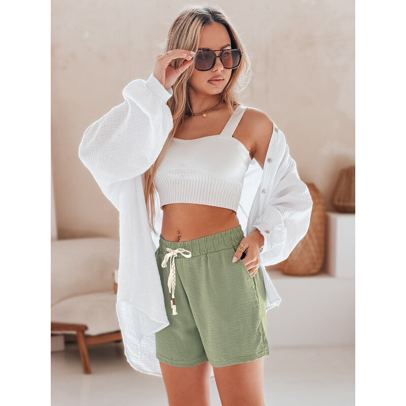 Dámské šortky NOT TOMORROW green FashionStreet SY0448 113510933