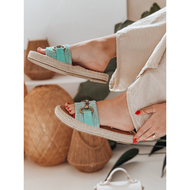 Dámské žabky MISSWAVE zelené FashionStreet ZY0949