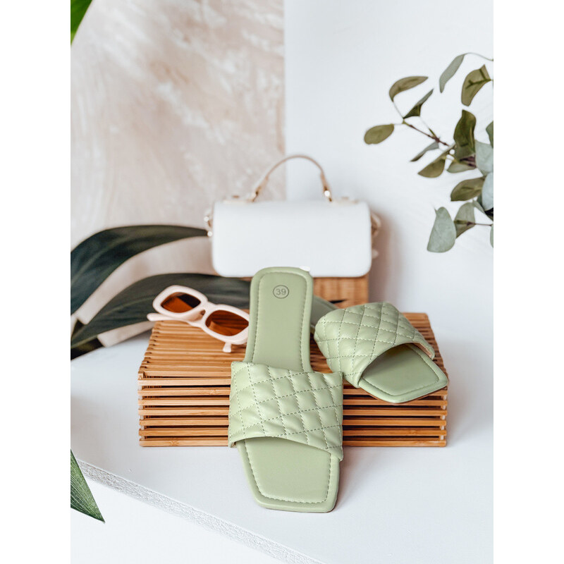 Dámské žabky SATELIVA zelené FashionStreet ZY0971