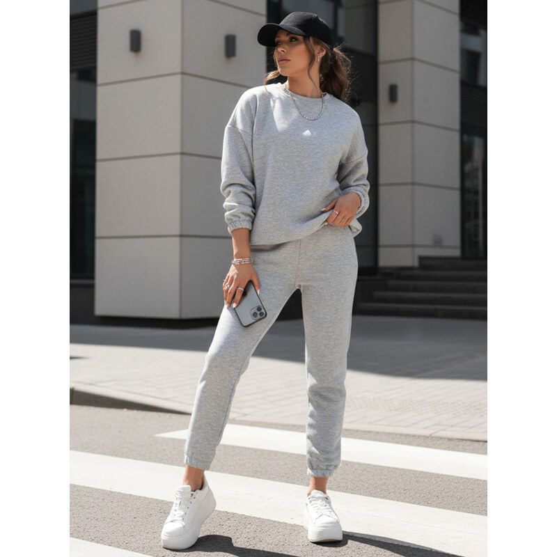 BASIC Světle šedá tepláková souprava ARIELLA PREMIUM 84025008