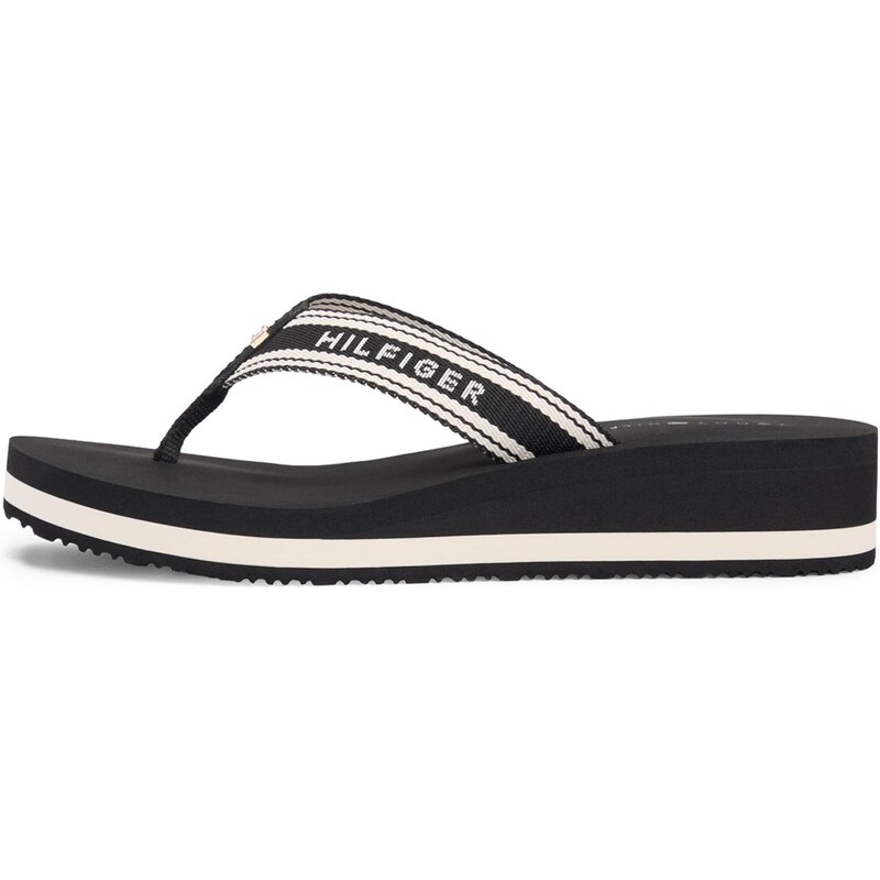 TOMMY HILFIGER Žabky černá / bílá 113523050