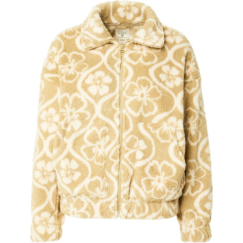 BILLABONG Fleecová mikina FIRST LIGHT khaki / bílá 113523510