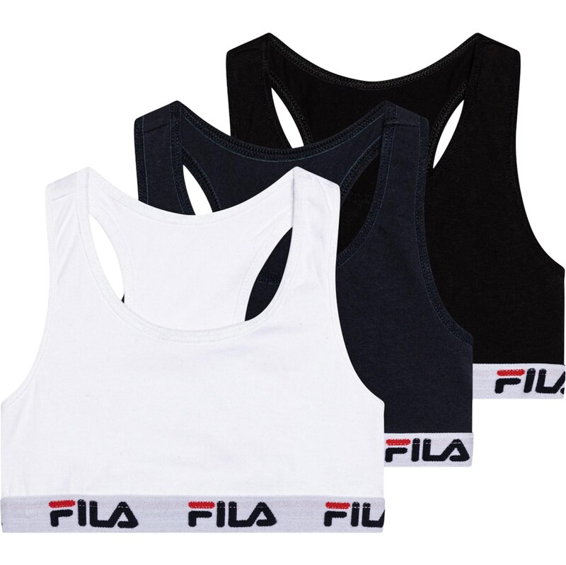 FILA Podprsenka tmavě modrá / černá / bílá