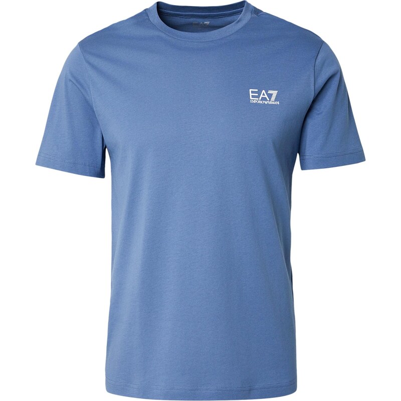 EA7 Emporio Armani Tričko modrá / bílá