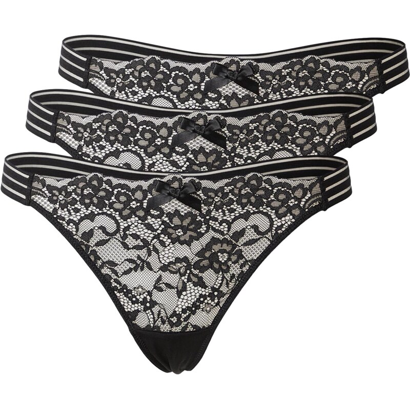 Hunkemöller Tanga Sully černá