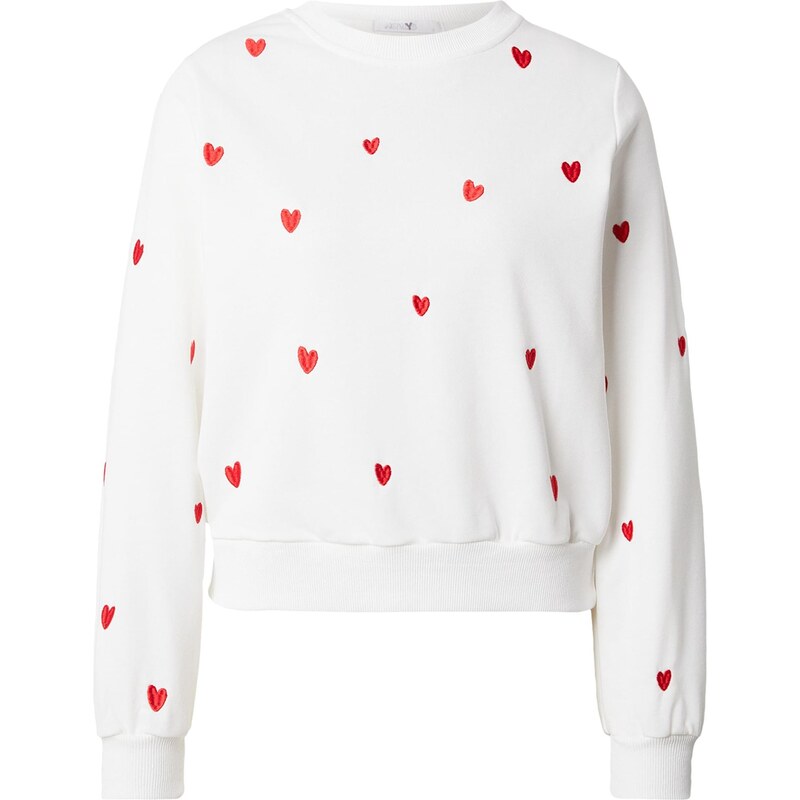 Hailys Mikina Lo44ra červená / offwhite