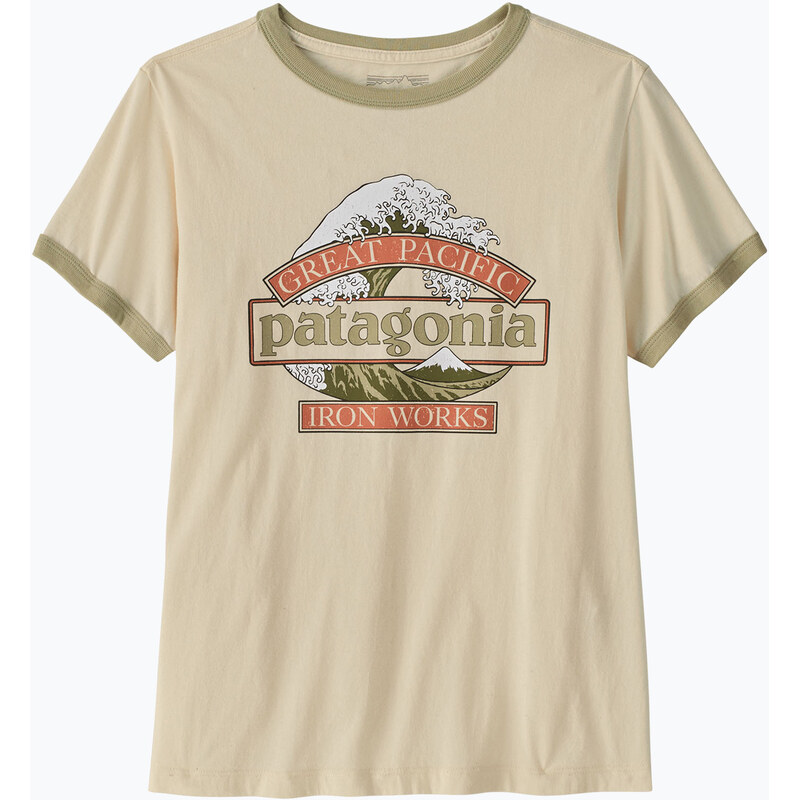 Dámské tričko Patagonia Great Waves Ringer Tee undyed natural