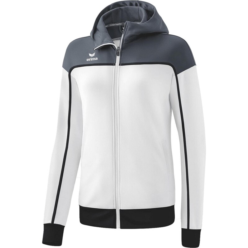 ERIMA Sportovní bunda čedičová šedá / černá / bílá