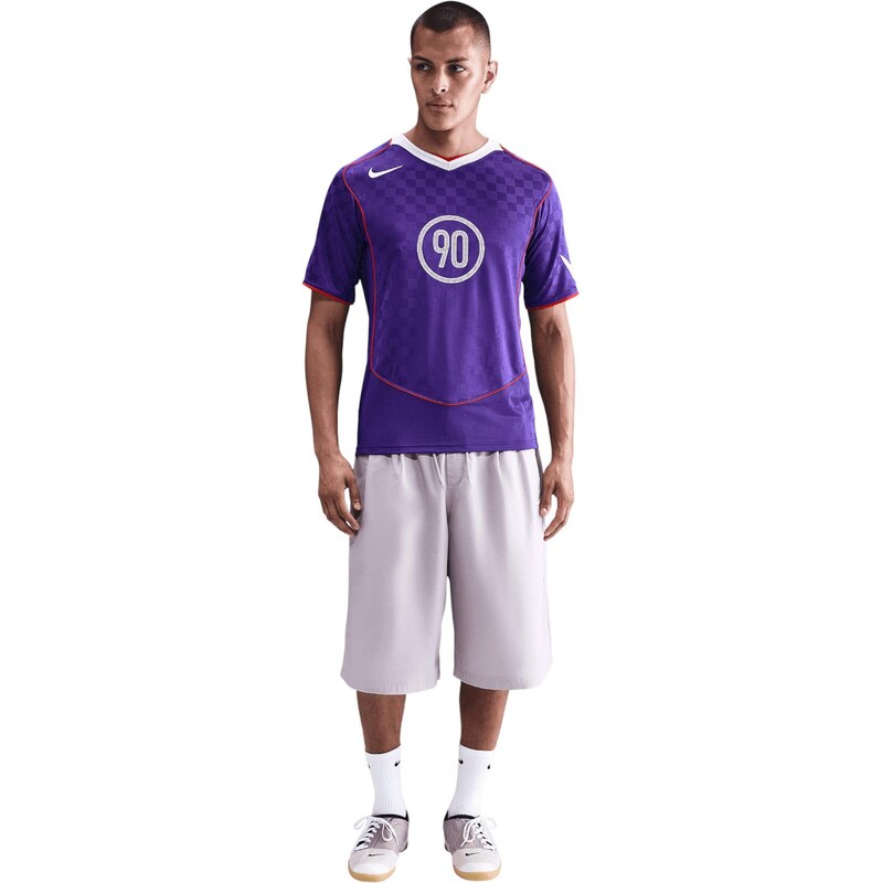 NIKE Trikot T90 Energy světle šedá / fialkově modrá / červená /