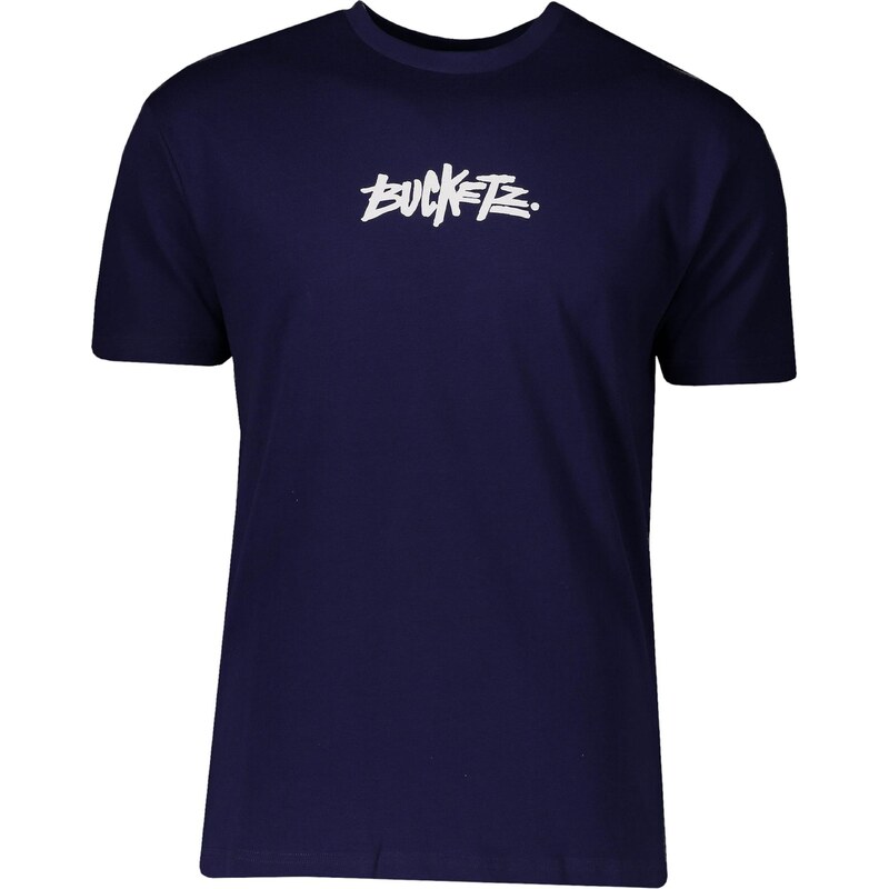 Bucketz Tričko indigo / bílá
