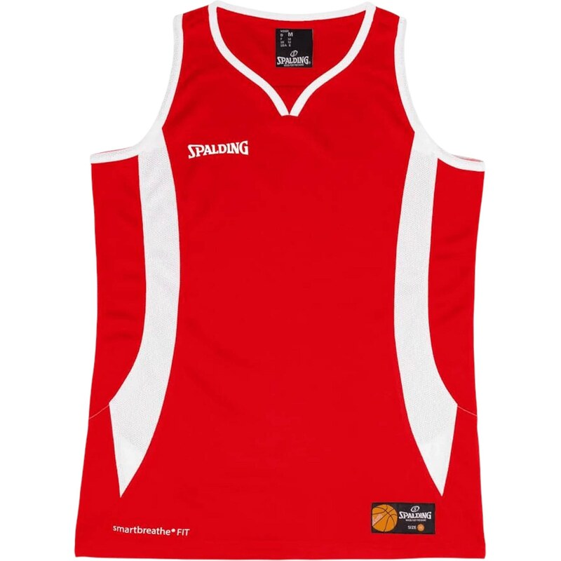 SPALDING Sportovní top Jam červená / bílá 113522857
