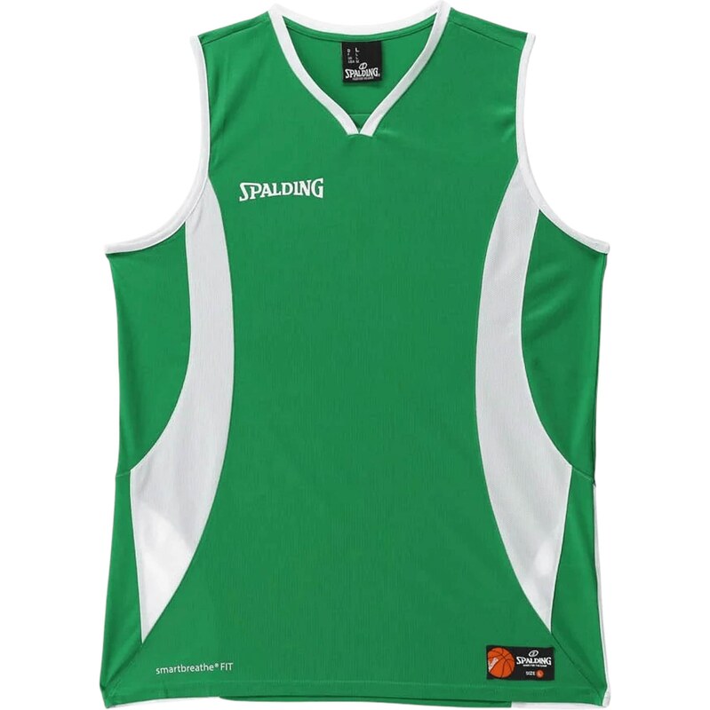 SPALDING Sportovní top Jam zelená / bílá 113522883