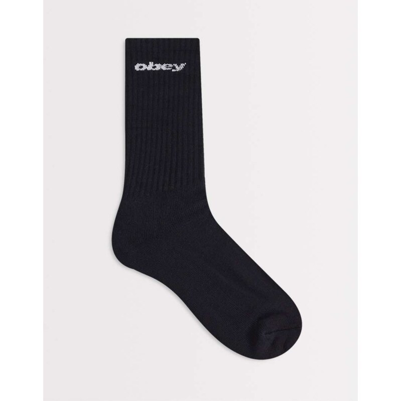 Obey bold socks in black 113518676