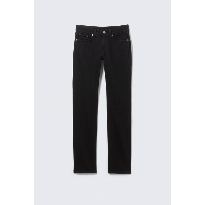 H&M - Neptune nízké slim rovné džíny - černá 113518960