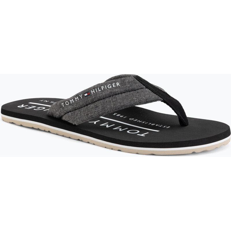 Pánské žabkyTommy Hilfiger Chambray Beach Sandal black