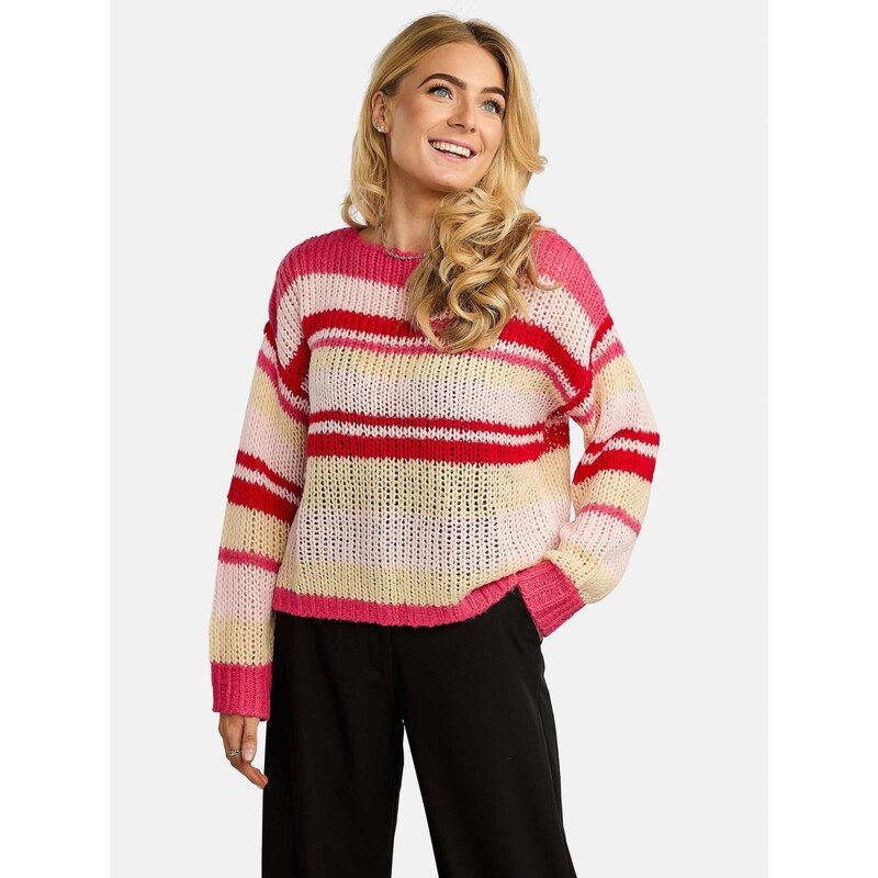 Liberte Essentiel Svetr  FRODINE  pink