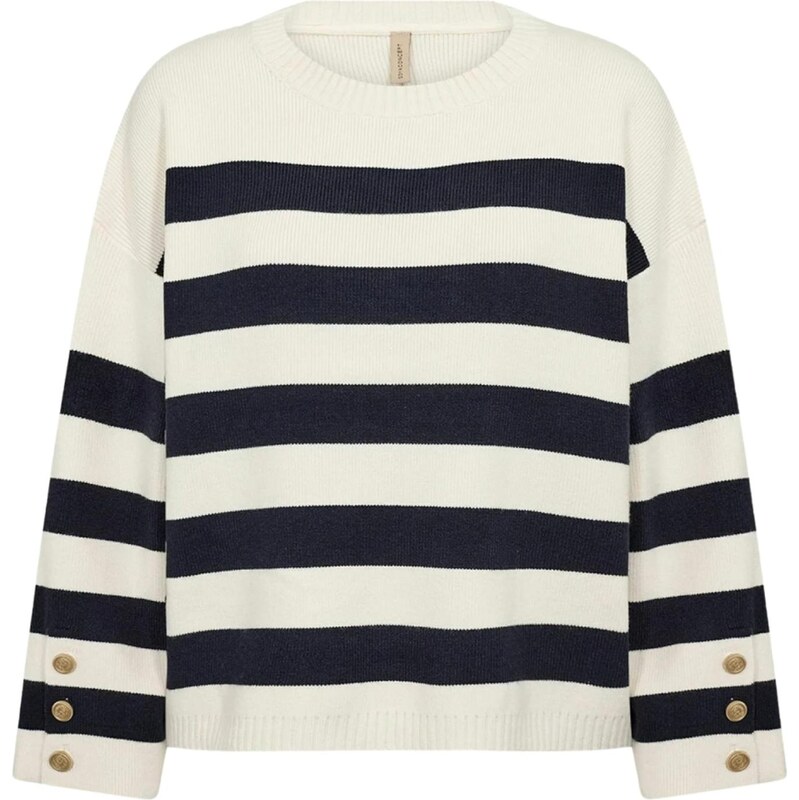 Soyaconcept Svetr  SC-KANITA STRIPE 36  námořnická modř