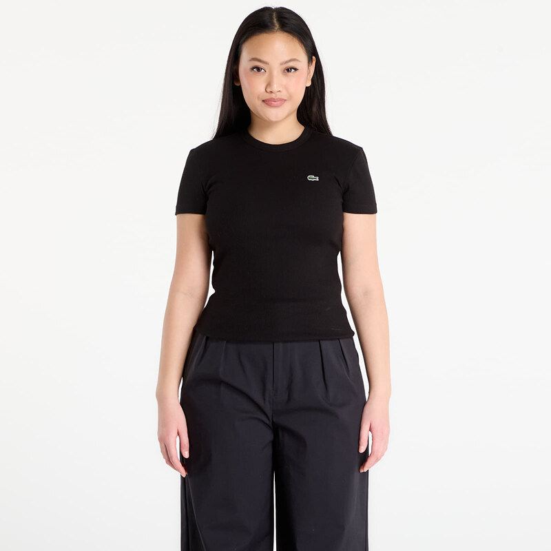Tričko LACOSTE Tee-Shirt Black 38