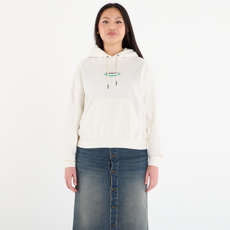 Mikina Patagonia Ws 95 Oval Logo Daily Hoody Wool White L