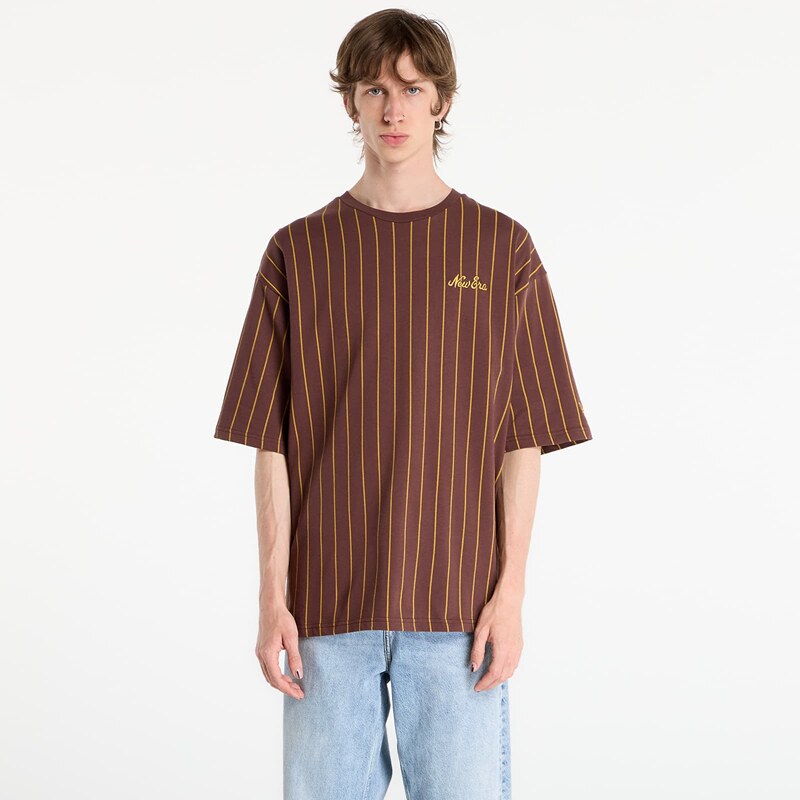 Tričko New Era Pinstripe Os Tee UNISEX Brown L