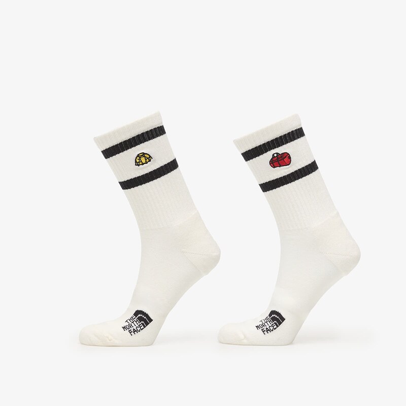 Ponožky The North Face Everyday Crew TNF Icons Sock 2-Pack White