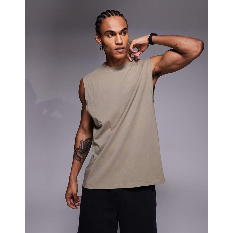 4505 Icon cotton oversized pump training tank with quick dry finish in 115516221