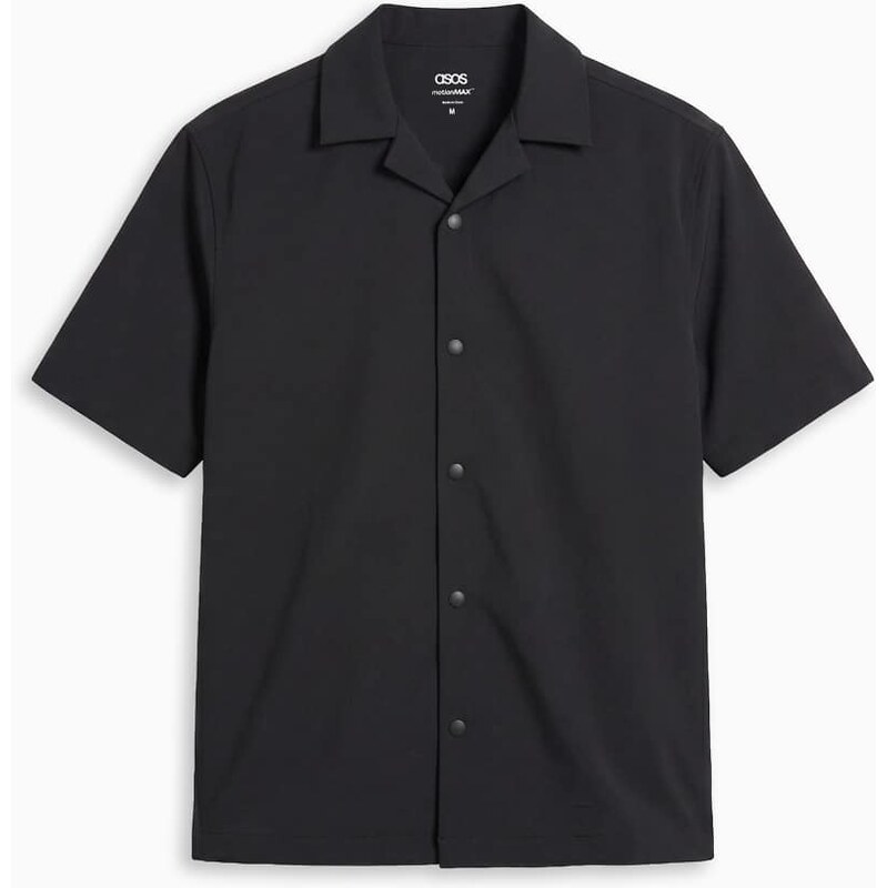 ASOS DESIGN motionMAX relaxed fit four way stretch shirt in