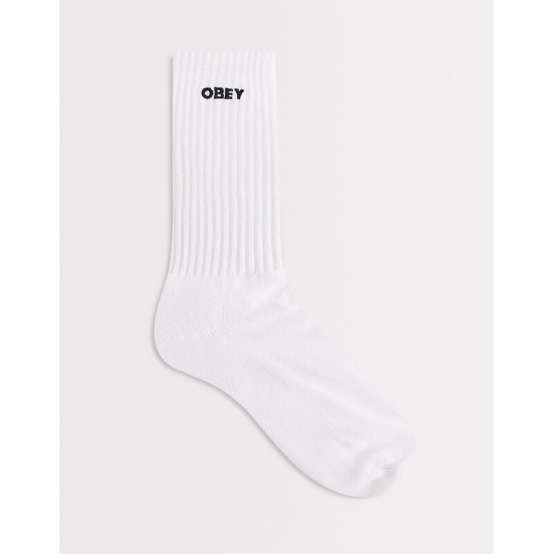 Obey bold socks in white 113534268