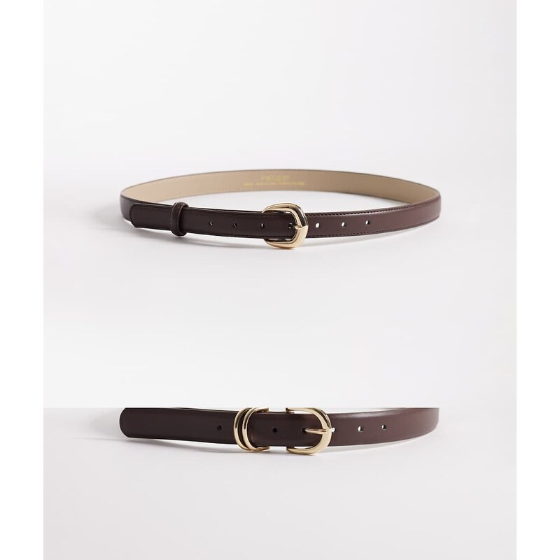 Pieces 2 pack gold buckle belt in brown 115521437
