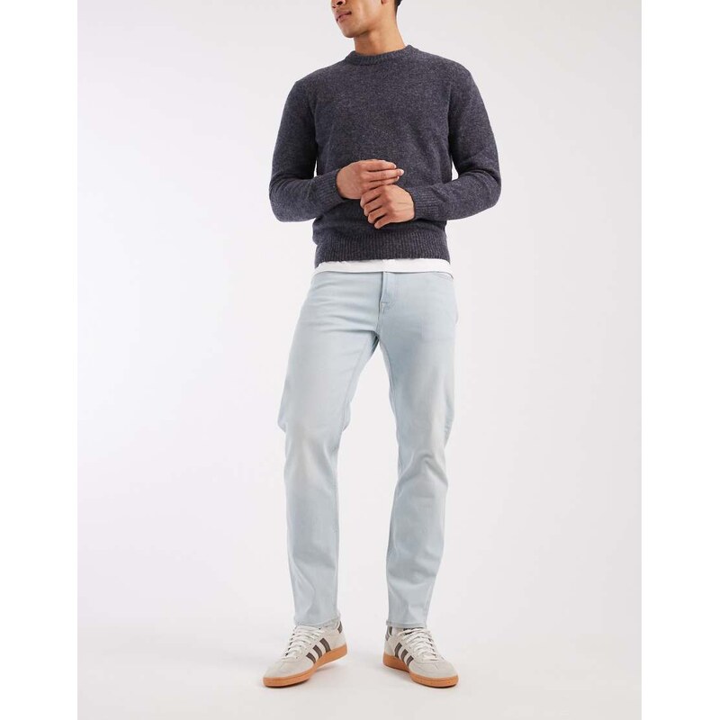 JJ Rebel Adam tapered fit jeans in light blue