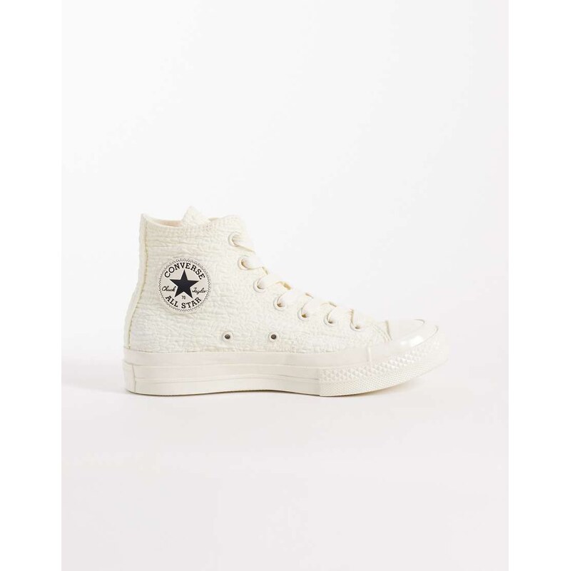 Converse Chuck 70 Hi trainers with crinkle detail in off white