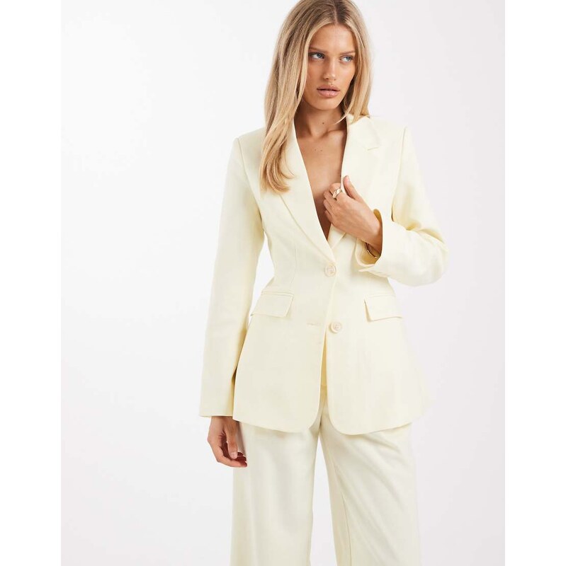 4th & Reckless tailored cinched waist pocket front blazer co-ord