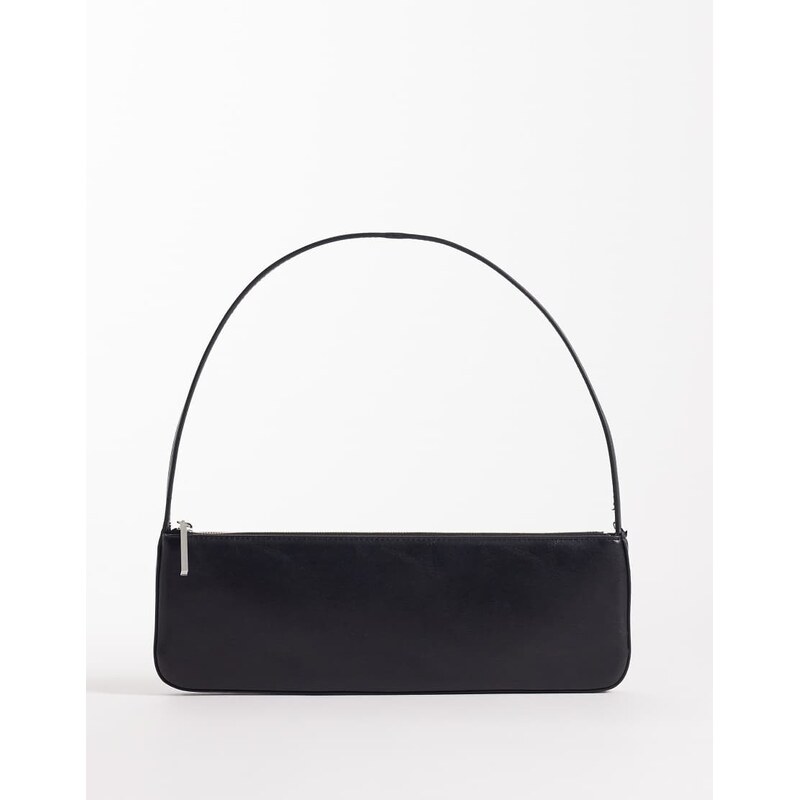 Mango classic shouler bag in black 113534267