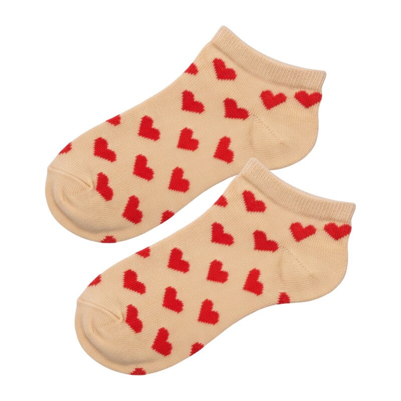 Design Socks Dívčí kotníčkové ponožky -smetanová barva 61136619