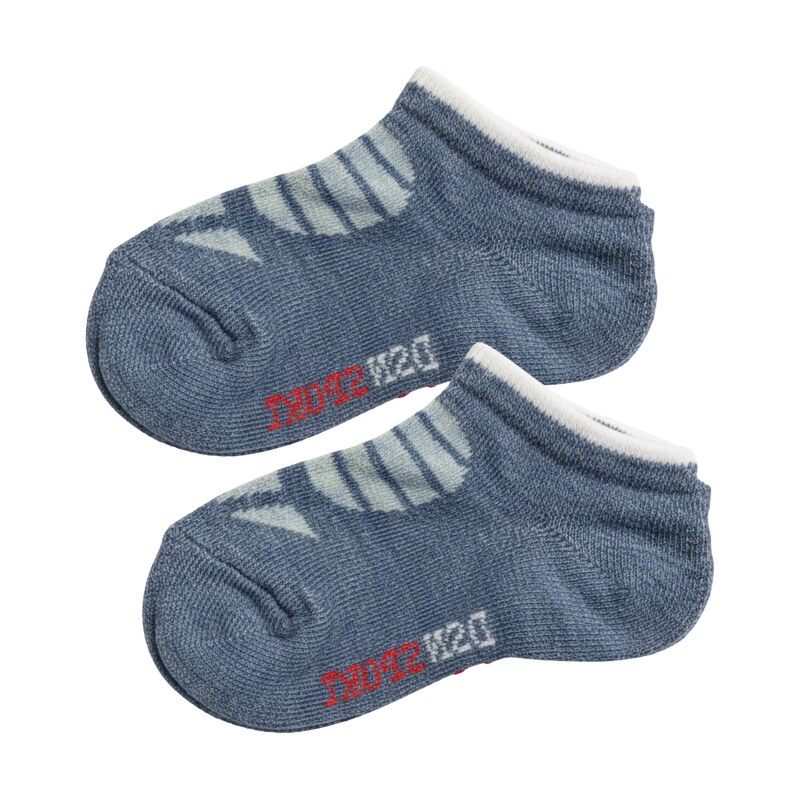 80-92-Chlapecké kotníkové ponožky proužek Design Socks -modrá barva 61136644