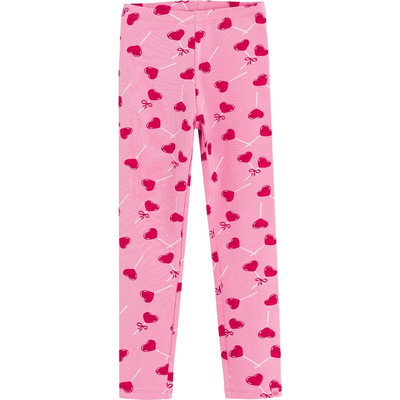 Cool Club Legíny pink / červená třešeň / bílá