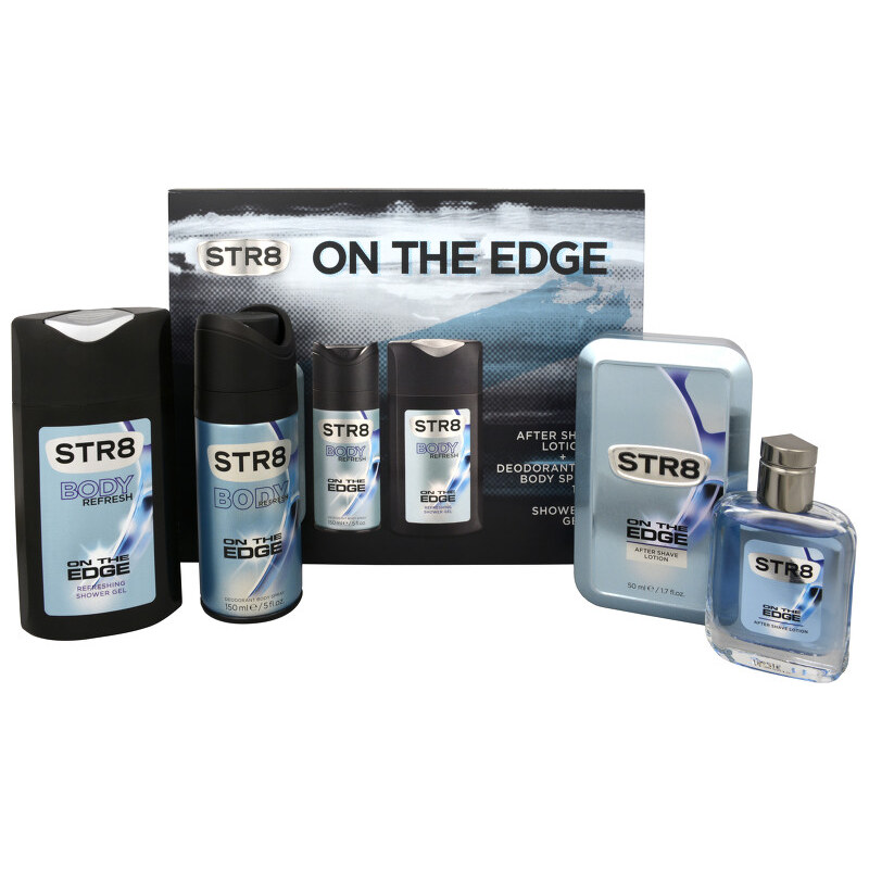 STR8 On The Edge - voda po holení 50 ml + deodorant ve spreji 150 ml + sprchový gel 250 ml