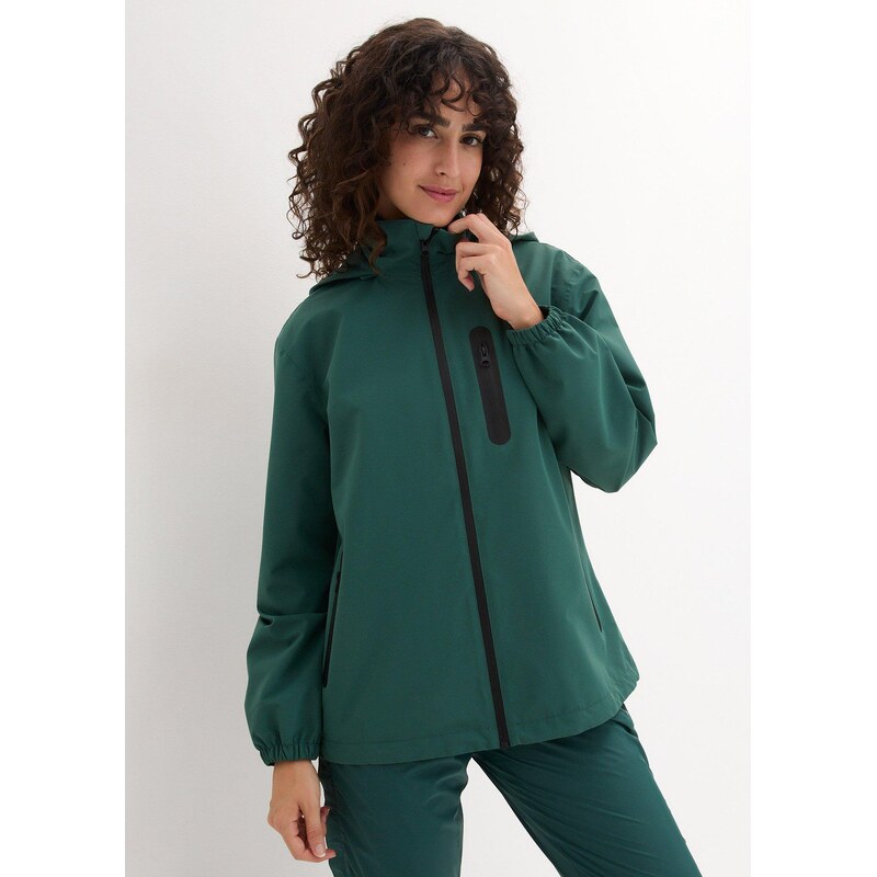 bonprix Ultra lehounká bunda do deště zelená Žena 99628882