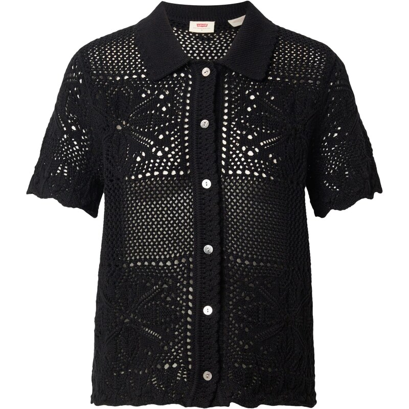 LEVIS Kardigan Susanna Floral Crochet Shirt černá 113540409