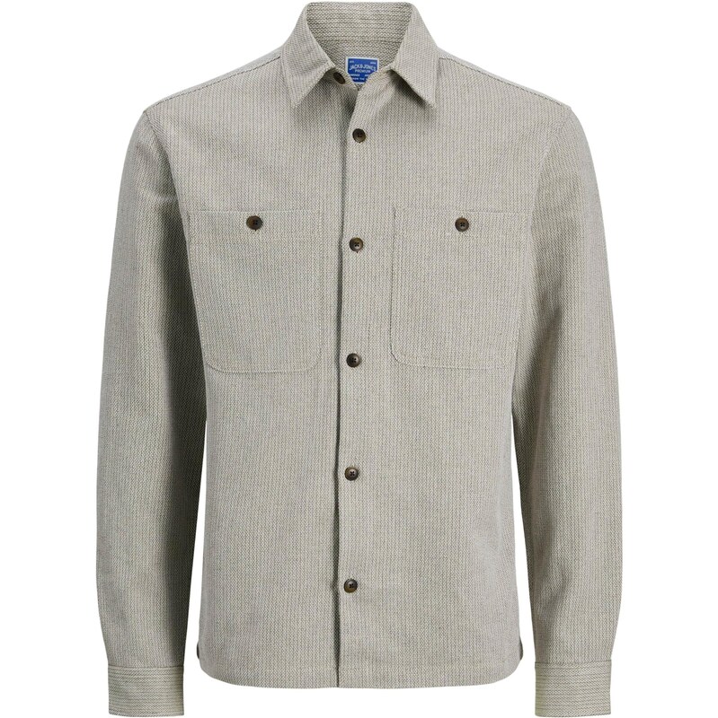 JACK & JONES Košile JPRBLUrayle kámen / bílá
