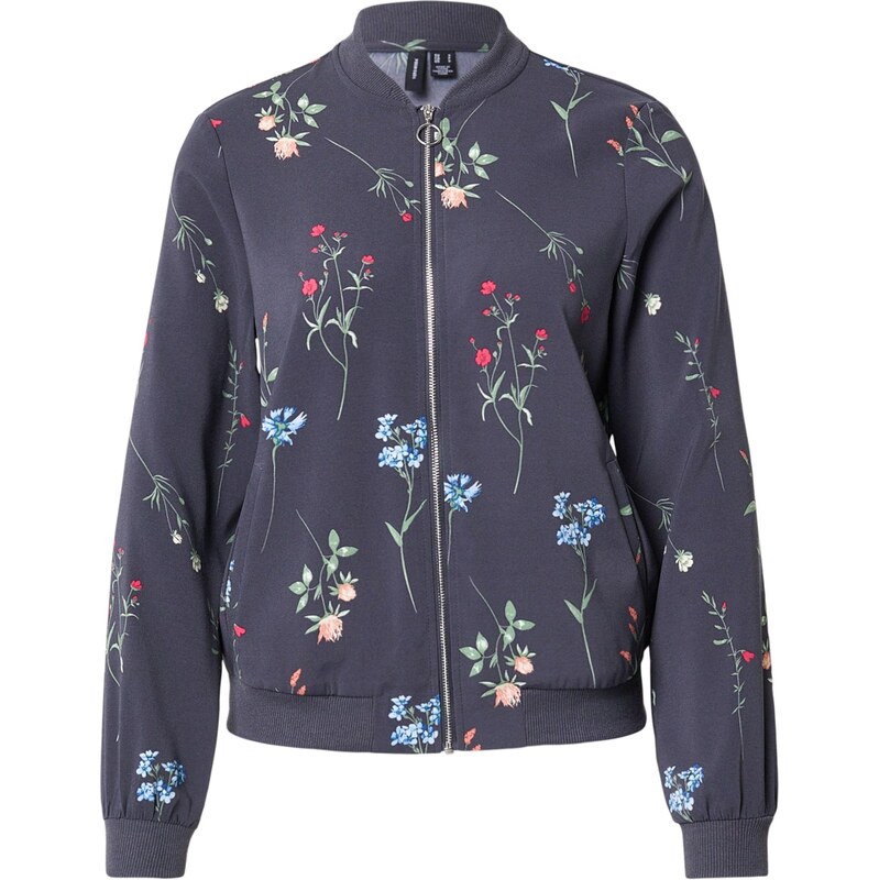 VERO MODA Přechodná bunda 'VMCOCO' světlemodrá / antracitová / světle zelená / světle červená
