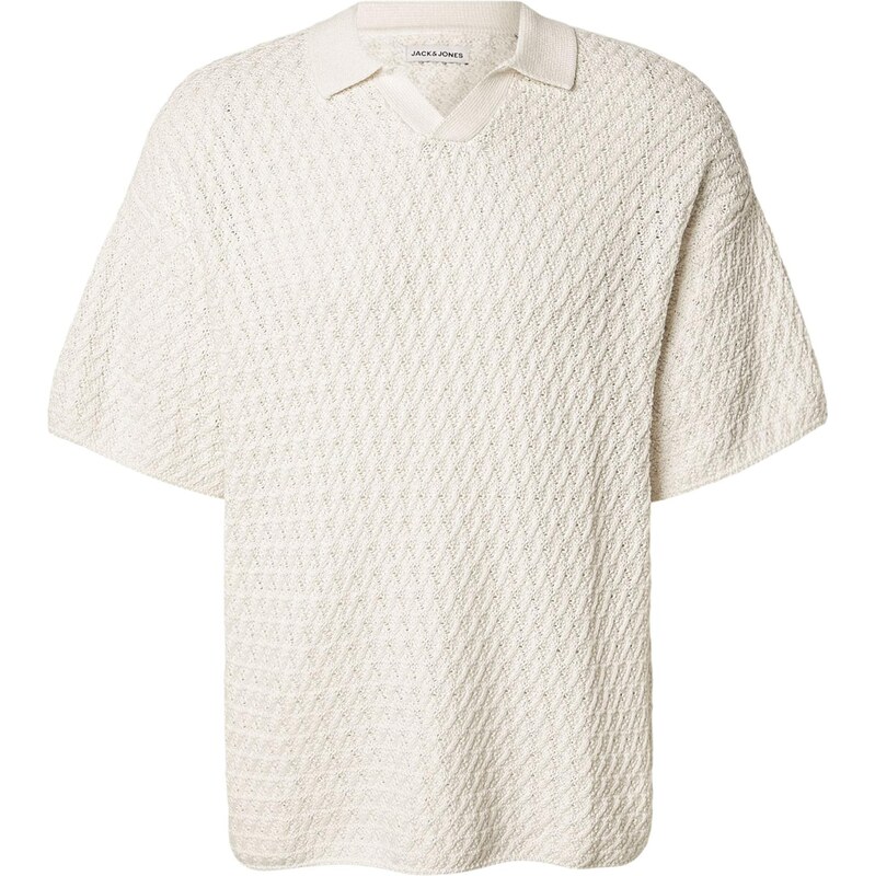 JACK & JONES Svetr JJHUDSON bílá