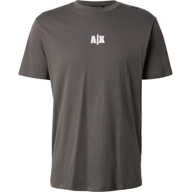 ARMANI EXCHANGE Tričko světle hnědá / bílá
