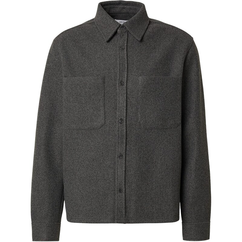 DAN FOX APPAREL Košile Ali tmavě šedá